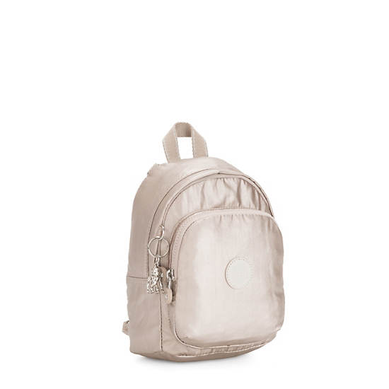 Kipling Delia Compact Metallic Convertible Rugzak Beige | België 1657TC